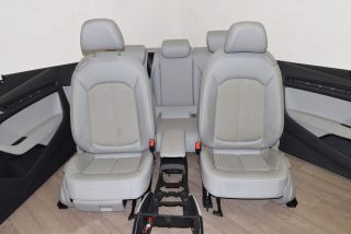 Audi A3 8V 12-15 Sitz Sitzgarnitur 3-Türer Stoff / Leder Titangrau Armlehne