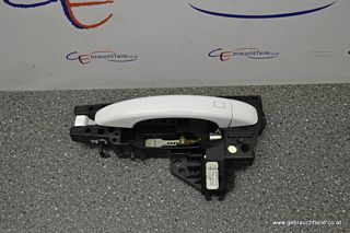 Audi Q5 8R 08-12 Door handle handle outdoor rear left white LY9C