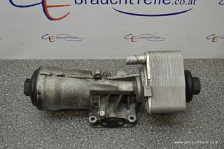 Audi A4 8K B8 07-12 Oil filter housing + oil cooler 2,0TDI 4-cylinder