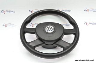 VW Polo 9N3 05-08 Steering wheel 4-spoke black with airbag