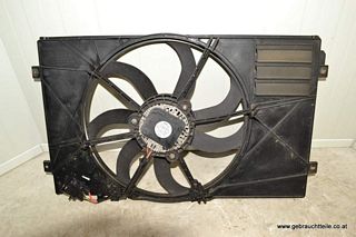 VW Jetta 1K 05-10 Fan motor radiator fan fan ring 410 mm 1,9TDI BLS