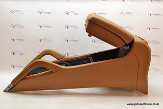 Porsche Cayenne 955 02-10 Center console Panel sand beige leather armrest