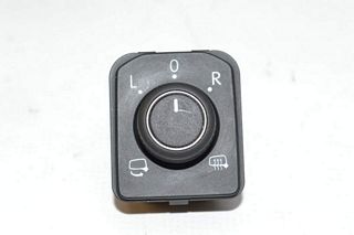 VW Touran 5T 15- Electrically adjustable foldable Lapp bar heated mirror control switch