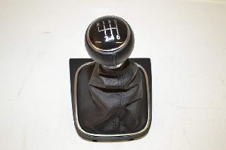 VW Golf 6 Var 09-14 Shift Knob Leather black 6-speed