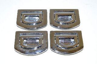 Audi A4 8K B8 12-15 Luggage compartment Verzurröse eyelets lashing set 4Stück chrome