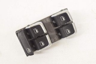 Audi A4 8K B8 12-15 Switch window lifter VL front left chrome black 4-fold
