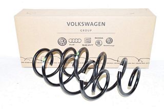 VW Touran 5T 15- Spring VL + VR Front Left Right 1x Green 1x White NEW