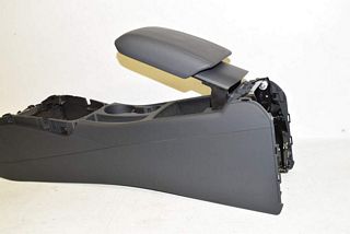 Audi A5 8F 12-17 Center console trim cover + armrest LEATHER black