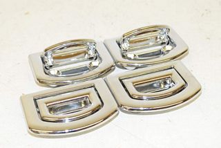 Audi A5 8T 07-12 Trunk Lashing eyelets Lashing eyes SET 4 pieces chrome original