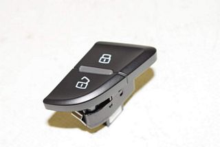 Audi A4 8K B8 07-12 Central locking switch ZV Left front black