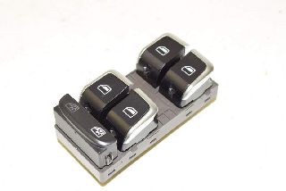 Audi A4 8K B8 12-15 Switch window lifter front left chrome black 4-fold