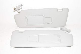 Audi Q5 8R 08-12 Sun visor with mirror right and left + document clip moon silver FT9