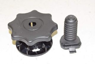 VW Polo 6R 13- Spare wheel attachment screw, black ORIGINAL