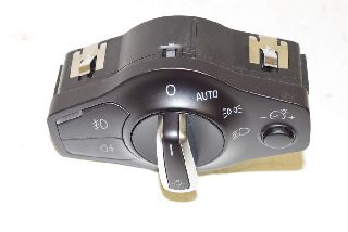 Audi A4 8K B8 12-15 Switch light switch NSW NSL black aluminum + auto function ORIGINAL