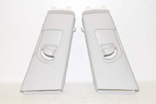 Audi A5 8T 12- Covering B pillar left + right above SET moon silver TB9