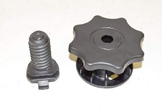VW Polo 6C 14- Screw for spare wheel attachment black 2 pieces