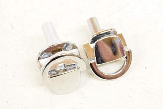 VW Tiguan 5N 11-15 Luggage compartment lashing eyes Lashing eyes Lateral left + right SET chrome