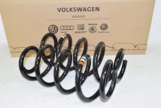 Audi A7 4G 15- Spring VL + VR front left right in the SET 1xOrange 2xWeiss PR: 0JM