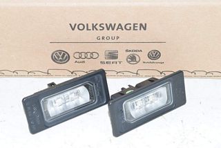 Audi A1 8X 14-17 License plate lighting SET left and right LED ORIGINAL