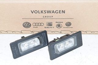 Audi Q7 4M 15- License plate lighting SET left and right LED ORIGINAL