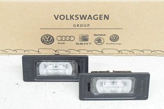 Audi A4 8W B9 16- License plate light left + right LED ORIGINAL