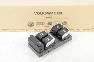 Audi A5 8T 12- Window regulator switch VL front left chrome black 4-fold ORIGINAL