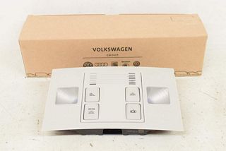 VW Golf 7 1K 12-15 Interior lighting lamp reading lamp front pearl grey/dark gray ORIGINAL