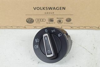VW Golf 7 Sportsvan 14- Switch light switch NSW NSL black/chrome ORIGINAL
