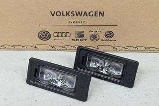 VW Audi Seat Autoersatzteile gratis Versand -20% Rabatt - VW Caddy 2K 16-  Kennzeichenbeleuchtung SET ORINAL LED Links + Rechts