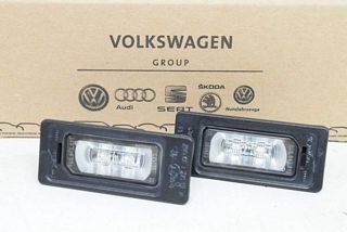 Audi A6 4G 15- License plate light left and right LED ORIGINAL