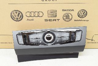 Audi A5 8T 12- Air conditioning controls for seat heating Climatronic display unit, glossy chrome, black
