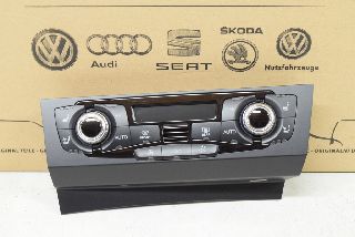 Audi A5 8F 12-17 Air conditioning control panel, seat heating, seat ventilation, glossy black ORIGINAL