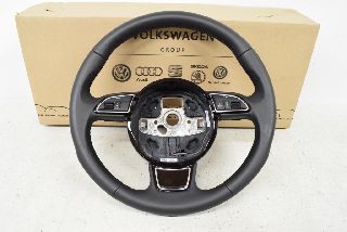 Audi A5 8T 12- Steering wheel Leather multifunction steering wheel Sport steering wheel Tiptronic black soul TOP