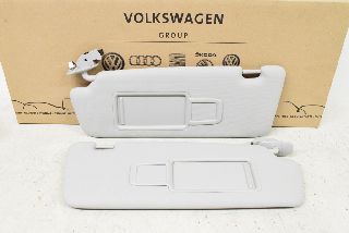 Audi A5 8T 12- Sun visor with mirror right + left in the SET moon silver FT9 ORIGINAL