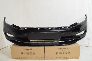 VW Passat 3G B8 14- Front bumper LC9X Deep Black 4x PDC ORIGINAL