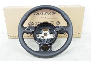 Audi A5 8T 12- Steering wheel sports steering wheel leather multifunction Tiptronic black soul as good as new ORIGINAL