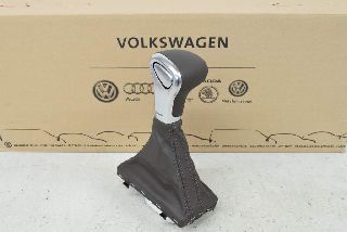 Audi Q5 8R 13- Gear knob gear boot automatic transmission leather selector lever moor brown AOF ORIGINAL