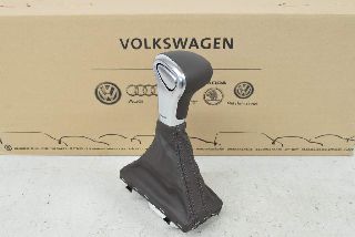 Audi A5 8T 12- Gear knob gear boot automatic transmission leather selector lever moor brown AOF ORIGINAL