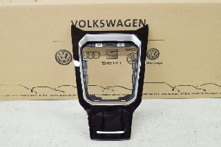 VW T-Roc A1 17- Cover panel gearshift frame black/aluminum N0R ORIGINAL