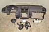 VW Touran 1T 11-15 Armaturenbrett Schalttafel Airbagset Fahrer Beifahrer schwarz