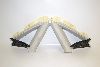 Audi A4 8K B8 07-12 Facing d pillar left and right star silver Black