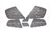 Audi A4 8K B8 07-12 Abdeckung Blende Lautsprecher 6-teilig schwarz