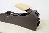Audi A5 8T 12- Center console trim cover moor brown + armrest LEATHER beige ORIGINAL