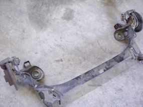 VW Polo 9N 02-05 Hinterachse komplett Scheibenbremse